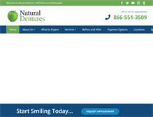 Tablet Screenshot of naturaldentures.com